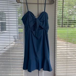 Mini blue dress